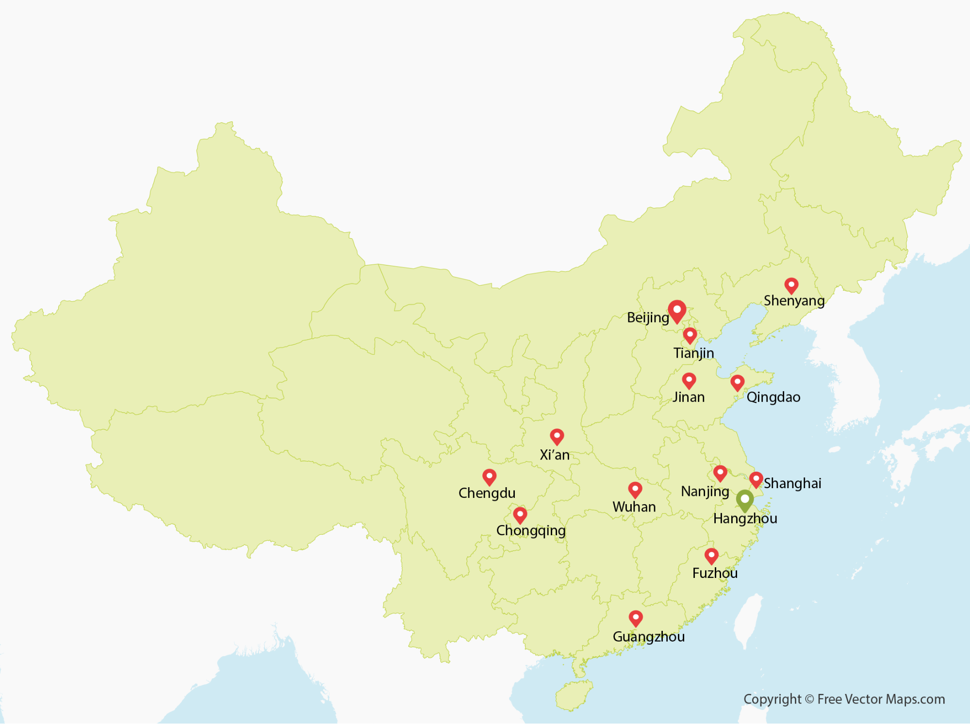 Map Of China Maps Of City And Province Travelchinaguide Com